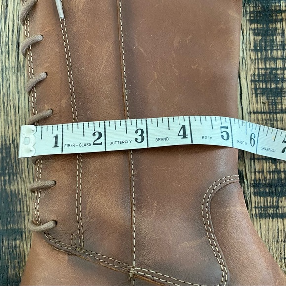 SÖFFT Sharnell Water Resistant Rich Brown Leather Boots Size 6.5 - Picture 7 of 9